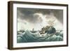 The Sperm Whale in a Flurry from 'The Whale Fishery', Published by Currier and Ives-Louis Ambroise Garneray-Framed Giclee Print