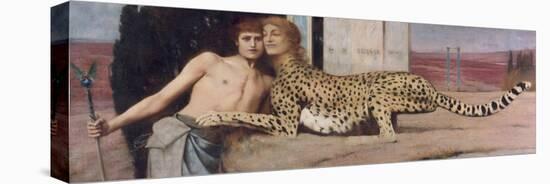 The Sphinx (Also: the Arts, Or: the Tenderness), 1896-Fernand Khnopff-Stretched Canvas