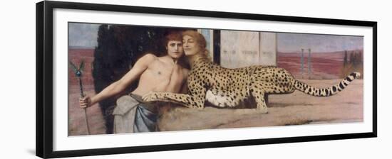 The Sphinx (Also: the Arts, Or: the Tenderness), 1896-Fernand Khnopff-Framed Giclee Print