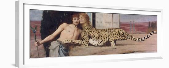 The Sphinx (Also: the Arts, Or: the Tenderness), 1896-Fernand Khnopff-Framed Giclee Print