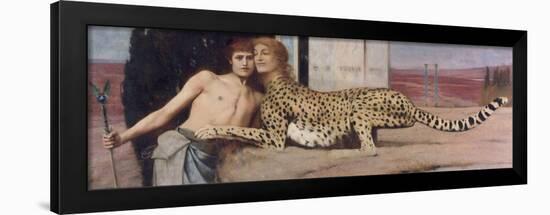 The Sphinx (Also: the Arts, Or: the Tenderness), 1896-Fernand Khnopff-Framed Giclee Print