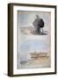 The Sphinx and a Tomb, Egypt, 19th Century-CH Smith-Framed Giclee Print