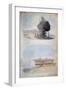 The Sphinx and a Tomb, Egypt, 19th Century-CH Smith-Framed Giclee Print