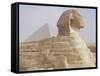 The Sphinx and Chephren Pyramid Beyond, Giza, Unesco World Heritage Site, Near Cairo, Egypt-Nico Tondini-Framed Stretched Canvas