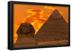 The Sphinx And Great Pyramid, Egypt-Dmitry Pogodin-Framed Poster