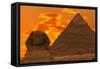 The Sphinx And Great Pyramid, Egypt-Dmitry Pogodin-Framed Stretched Canvas