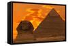 The Sphinx And Great Pyramid, Egypt-Dmitry Pogodin-Framed Stretched Canvas