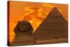 The Sphinx And Great Pyramid, Egypt-Dmitry Pogodin-Stretched Canvas