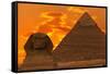 The Sphinx And Great Pyramid, Egypt-Dmitry Pogodin-Framed Stretched Canvas