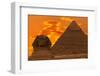 The Sphinx And Great Pyramid, Egypt-Dmitry Pogodin-Framed Premium Photographic Print
