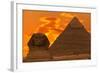 The Sphinx And Great Pyramid, Egypt-Dmitry Pogodin-Framed Photographic Print