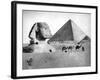 The Sphinx and Pyramid at Giza, Egypt, C1882-null-Framed Giclee Print