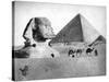 The Sphinx and Pyramid at Giza, Egypt, C1882-null-Stretched Canvas