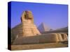 The Sphinx and Pyramid of Cheops at Sunrise, Giza, Cairo, Egypt-Sylvain Grandadam-Stretched Canvas