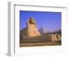 The Sphinx and Pyramid of Cheops at Sunrise, Giza, Cairo, Egypt-Sylvain Grandadam-Framed Photographic Print