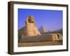The Sphinx and Pyramid of Cheops at Sunrise, Giza, Cairo, Egypt-Sylvain Grandadam-Framed Photographic Print