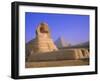 The Sphinx and Pyramid of Cheops at Sunrise, Giza, Cairo, Egypt-Sylvain Grandadam-Framed Photographic Print