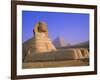 The Sphinx and Pyramid of Cheops at Sunrise, Giza, Cairo, Egypt-Sylvain Grandadam-Framed Photographic Print