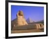 The Sphinx and Pyramid of Cheops at Sunrise, Giza, Cairo, Egypt-Sylvain Grandadam-Framed Photographic Print