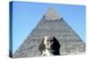 The Sphinx and Pyramid of Khafre (Chephren), Giza, Egypt, 4th Dynasty, 26th Century Bc-CM Dixon-Stretched Canvas
