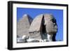 The Sphinx and Pyramid of Khafre (Chephren), Giza, Egypt, 4th Dynasty, 26th Century Bc-CM Dixon-Framed Premium Photographic Print