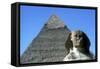 The Sphinx and Pyramid of Khafre (Chephren), Giza, Egypt, 4th Dynasty, 26th Century Bc-CM Dixon-Framed Stretched Canvas