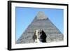 The Sphinx and Pyramid of Khafre (Chephren), Giza, Egypt, 4th Dynasty, 26th Century Bc-CM Dixon-Framed Photographic Print