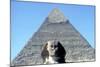 The Sphinx and Pyramid of Khafre (Chephren), Giza, Egypt, 4th Dynasty, 26th Century Bc-CM Dixon-Mounted Photographic Print