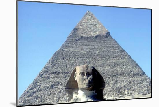 The Sphinx and Pyramid of Khafre (Chephren), Giza, Egypt, 4th Dynasty, 26th Century Bc-CM Dixon-Mounted Photographic Print