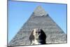 The Sphinx and Pyramid of Khafre (Chephren), Giza, Egypt, 4th Dynasty, 26th Century Bc-CM Dixon-Mounted Photographic Print