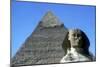 The Sphinx and Pyramid of Khafre (Chephren), Giza, Egypt, 4th Dynasty, 26th Century Bc-CM Dixon-Mounted Photographic Print