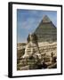 The Sphinx and Pyramid of Pharaoh Chefren-null-Framed Giclee Print