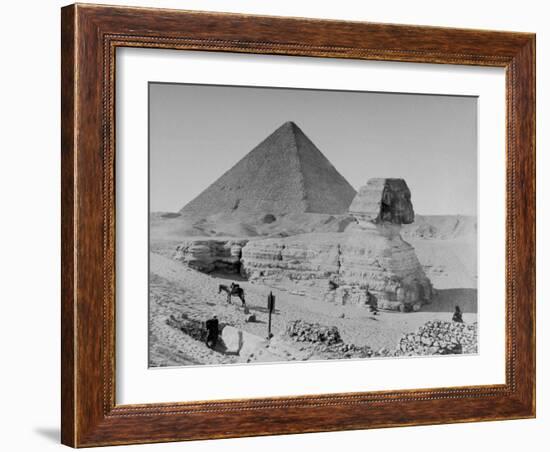 The Sphinx and Pyramid-null-Framed Photographic Print