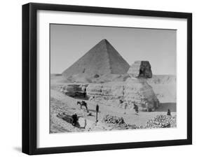 The Sphinx and Pyramid-null-Framed Photographic Print