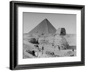 The Sphinx and Pyramid-null-Framed Photographic Print