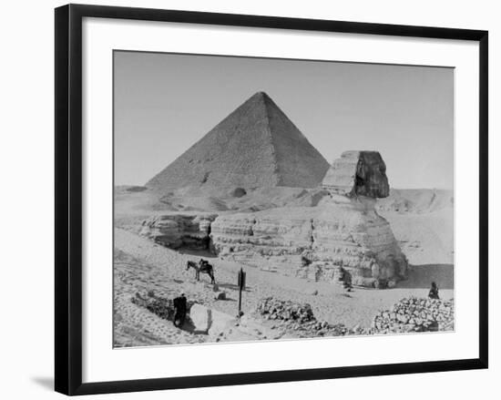 The Sphinx and Pyramid-null-Framed Photographic Print