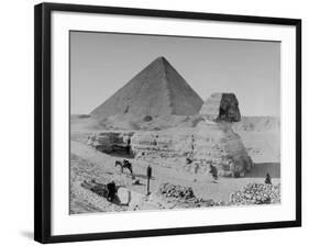 The Sphinx and Pyramid-null-Framed Photographic Print