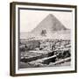 The Sphinx and the Great Pyramid, Egypt, Early 20th Century-null-Framed Giclee Print