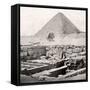 The Sphinx and the Great Pyramid, Egypt, Early 20th Century-null-Framed Stretched Canvas