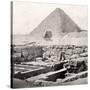 The Sphinx and the Great Pyramid, Egypt, Early 20th Century-null-Stretched Canvas