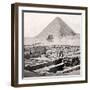 The Sphinx and the Great Pyramid, Egypt, Early 20th Century-null-Framed Giclee Print