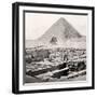 The Sphinx and the Great Pyramid, Egypt, Early 20th Century-null-Framed Giclee Print