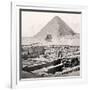 The Sphinx and the Great Pyramid, Egypt, Early 20th Century-null-Framed Giclee Print