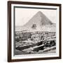 The Sphinx and the Great Pyramid, Egypt, Early 20th Century-null-Framed Giclee Print