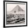 The Sphinx and the Great Pyramid, Egypt, Early 20th Century-null-Framed Giclee Print