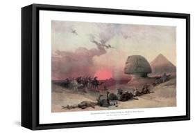 The Sphinx at Giza, Egypt, 1840S-David Roberts-Framed Stretched Canvas