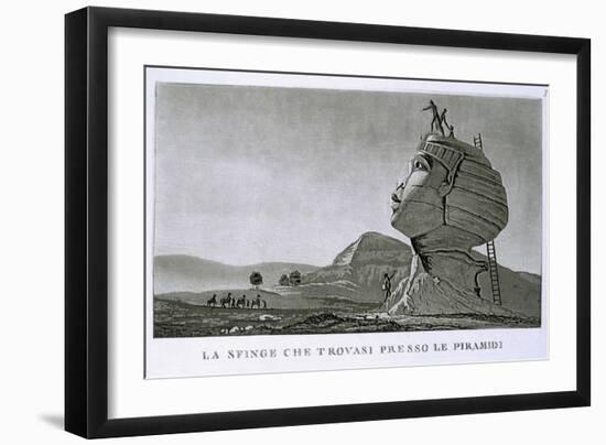The Sphinx at Giza, from 'Voyage en Egypte'-Dominique Vivant Denon-Framed Giclee Print