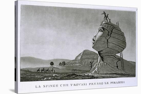 The Sphinx at Giza, from 'Voyage en Egypte'-Dominique Vivant Denon-Stretched Canvas