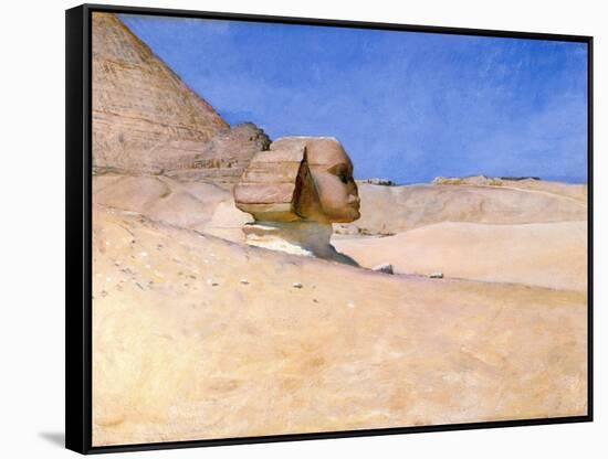 The Sphinx at Midday in Summer, C.1885 (Oil on Board)-William Blake Richmond-Framed Stretched Canvas