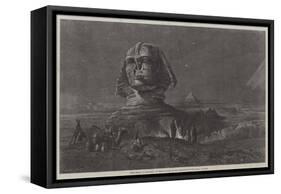 The Sphinx at Midnight, in the Exhibition of the Royal Academy-Frank Dillon-Framed Stretched Canvas